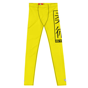 Men's Athletic Workout Leggings For Jiu Jitsu 017 - Golden Sun Exclusive Jiu-Jitsu Leggings Mens trousers