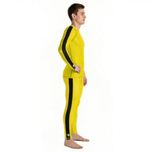 Iconic Tribute: Men's Bruce Lee Game of Death Inspired Rash Guard and Leggings Set
