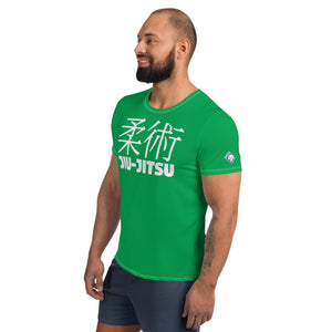 Men's Classic Fit Jiu-Jitsu Rash Guard - Short Sleeve Comfort - Jade