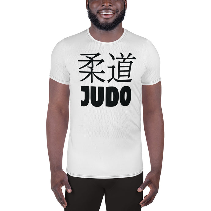 Men's Classic Judo Short Sleeve Rash Guard for Training - Snow