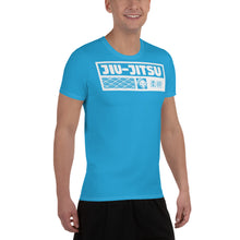 Men's Classic Short Sleeve Jiu-Jitsu Rash Guard - Built for Comfort - Cyan