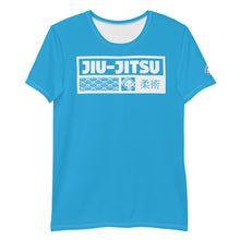 Men's Classic Short Sleeve Jiu-Jitsu Rash Guard - Built for Comfort - Cyan