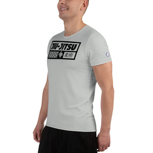 Men's Jiu-Jitsu Rash Guard - Short Sleeve Durable and Stylish Design - Smoke