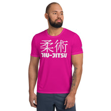 Men's Jiu-Jitsu Rash Guard - Short Sleeve Martial Arts Gear - Hollywood Cerise