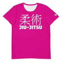 Men's Jiu-Jitsu Rash Guard - Short Sleeve Martial Arts Gear - Hollywood Cerise