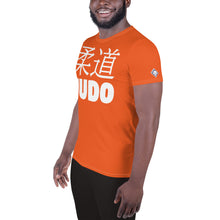 Men's Judo Training Rash Guard - Short Sleeve, Classic Style - Flamingo