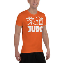 Men's Judo Training Rash Guard - Short Sleeve, Classic Style - Flamingo