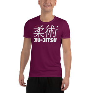 Men's Lightweight Jiu-Jitsu Rash Guard - Short Sleeve Athletic Gear - Tyrian Purple