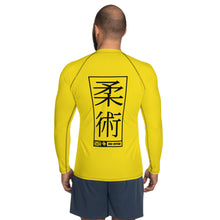 Mens Long Sleeve BJJ Rash Guard - Jiu-Jitsu 013 - Golden Sun BJJ Exclusive Jiu-Jitsu Long Sleeve Mens Rash Guard