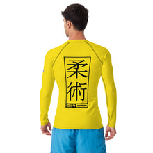 Mens Long Sleeve BJJ Rash Guard - Jiu-Jitsu 013 - Golden Sun BJJ Exclusive Jiu-Jitsu Long Sleeve Mens Rash Guard