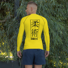 Mens Long Sleeve BJJ Rash Guard - Jiu-Jitsu 013 - Golden Sun BJJ Exclusive Jiu-Jitsu Long Sleeve Mens Rash Guard