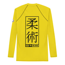 Mens Long Sleeve BJJ Rash Guard - Jiu-Jitsu 013 - Golden Sun BJJ Exclusive Jiu-Jitsu Long Sleeve Mens Rash Guard