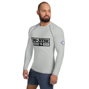 Mens Long Sleeve BJJ Rash Guard - Jiu-Jitsu 025 - Smoke Exclusive Jiu-Jitsu Long Sleeve Mens Rash Guard