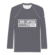 Mens Long Sleeve BJJ Rash Guard - Jiu-Jitsu 026 - Charcoal