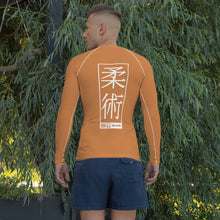 Mens Long Sleeve BJJ Rash Guard - Jiu-Jitsu 027 - Raw Sienna Exclusive Jiu-Jitsu Leggings Mens