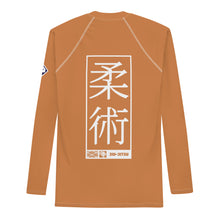 Mens Long Sleeve BJJ Rash Guard - Jiu-Jitsu 027 - Raw Sienna Exclusive Jiu-Jitsu Leggings Mens