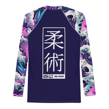 Men's Long Sleeve BJJ Rash Guard and Leggings  —  Purple Wave Jiu-Jitsu Set