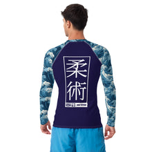 Men's Long Sleeve BJJ Rash Guard and Leggings — The Great Wave Off Kanagawa Jiu-Jitsu Set