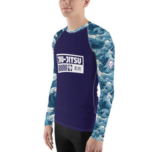 Men's Long Sleeve BJJ Rash Guard and Leggings — The Great Wave Off Kanagawa Jiu-Jitsu Set