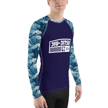 Men's Long Sleeve BJJ Rash Guard and Leggings — The Great Wave Off Kanagawa Jiu-Jitsu Set