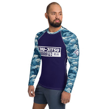 Men's Long Sleeve BJJ Rash Guard and Leggings — The Great Wave Off Kanagawa Jiu-Jitsu Set
