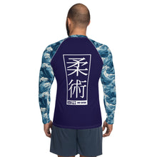 Men's Long Sleeve BJJ Rash Guard and Leggings — The Great Wave Off Kanagawa Jiu-Jitsu Set