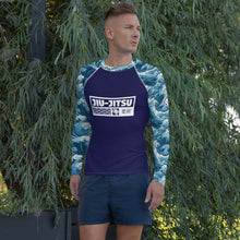 Men's Long Sleeve BJJ Rash Guard and Leggings — The Great Wave Off Kanagawa Jiu-Jitsu Set