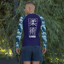 Men's Long Sleeve BJJ Rash Guard and Leggings — The Great Wave Off Kanagawa Jiu-Jitsu Set