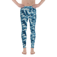 Men's Long Sleeve BJJ Rash Guard and Leggings — The Great Wave Off Kanagawa Jiu-Jitsu Set