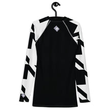 Men's Long Sleeve Classic Jiu-Jitsu Rash Guard - Houndstooth 001 Noir