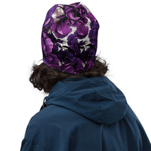 Men's Mile After Mile - Purple Flowers 001 Beanie Beanie Exclusive Hats Mens Running