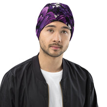 Men's Mile After Mile - Purple Flowers 001 Beanie Beanie Exclusive Hats Mens Running