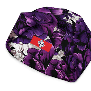 Men's Mile After Mile - Purple Flowers 001 Beanie Beanie Exclusive Hats Mens Running