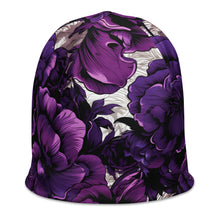 Men's Mile After Mile - Purple Flowers 001 Beanie Beanie Exclusive Hats Mens Running