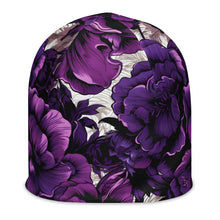 Men's Mile After Mile - Purple Flowers 001 Beanie Beanie Exclusive Hats Mens Running