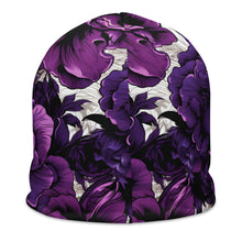 Men's Mile After Mile - Purple Flowers 001 Beanie Beanie Exclusive Hats Mens Running