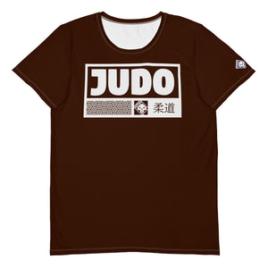 Men's Rash Guard for Judo - Short Sleeve Durable Comfort - Chocolate