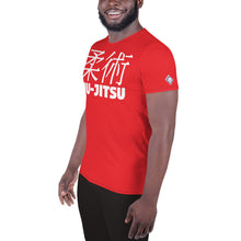 Men's Short Sleeve Classic Jiu-Jitsu Rash Guard - Durable Training Wear - Scarlet