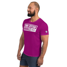 Men's Short Sleeve Jiu-Jitsu Rash Guard - Breathable and Functional - Vivid Purple