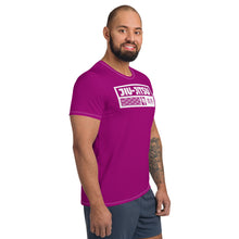 Men's Short Sleeve Jiu-Jitsu Rash Guard - Breathable and Functional - Vivid Purple