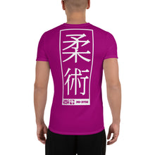 Men's Short Sleeve Jiu-Jitsu Rash Guard - Breathable and Functional - Vivid Purple