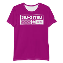 Men's Short Sleeve Jiu-Jitsu Rash Guard - Breathable and Functional - Vivid Purple