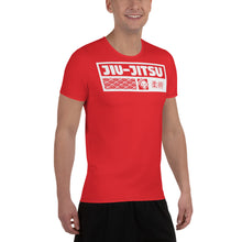 Men's Short Sleeve Jiu-Jitsu Rash Guard - Premium Athletic Gear - Scarlet