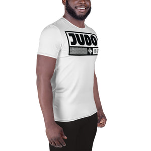 Men's Short Sleeve Judo Rash Guard - Built for Comfort and Durability - Snow