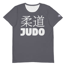 Men's Short Sleeve Judo Rash Guard - Designed for Active Training - Charcoal