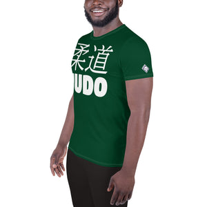 Men's Short Sleeve Judo Rash Guard - Flexible and Breathable - Sherwood Forest