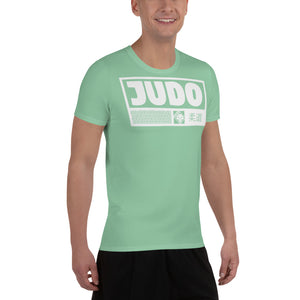 Men's Short Sleeve Judo Rash Guard - Flexible and Functional Design - Vista Blue