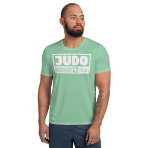 Men's Short Sleeve Judo Rash Guard - Flexible and Functional Design - Vista Blue