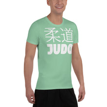 Men's Short Sleeve Judo Rash Guard - Perfect for Martial Arts Training - Vista Blue