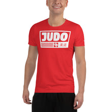 Men's Short Sleeve Judo Rash Guard - Premium Athletic Fit - Scarlet